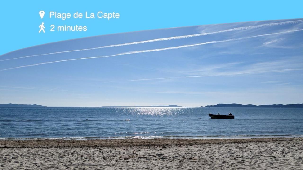 L'Instant Mer - Bord De Mer - Studio Avec Grand Jardin A La Capte Йер Экстерьер фото