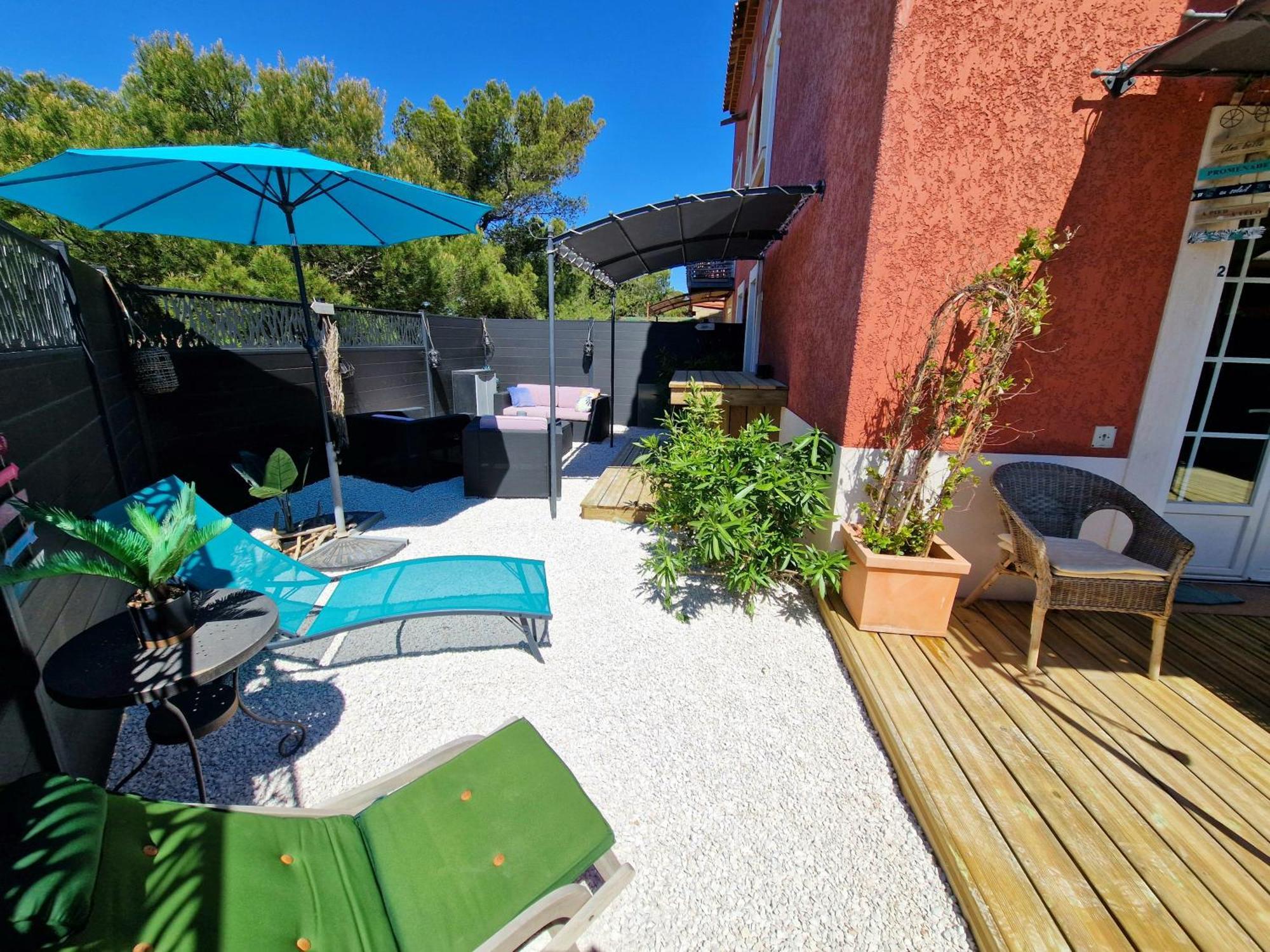 L'Instant Mer - Bord De Mer - Studio Avec Grand Jardin A La Capte Йер Экстерьер фото